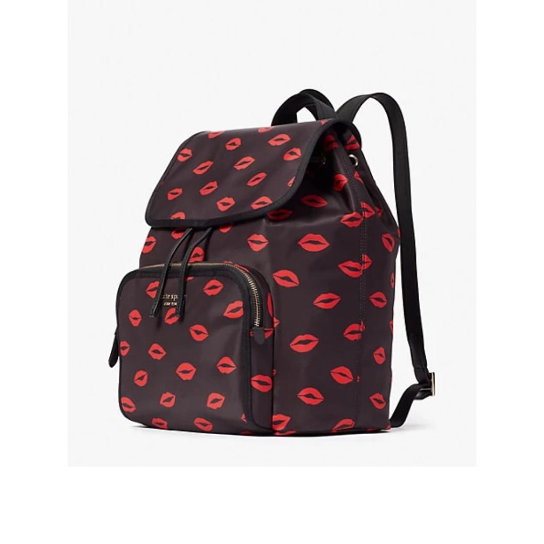 SALES Kate Spade The Little Better Sam Kisses Medium Backpack Black
