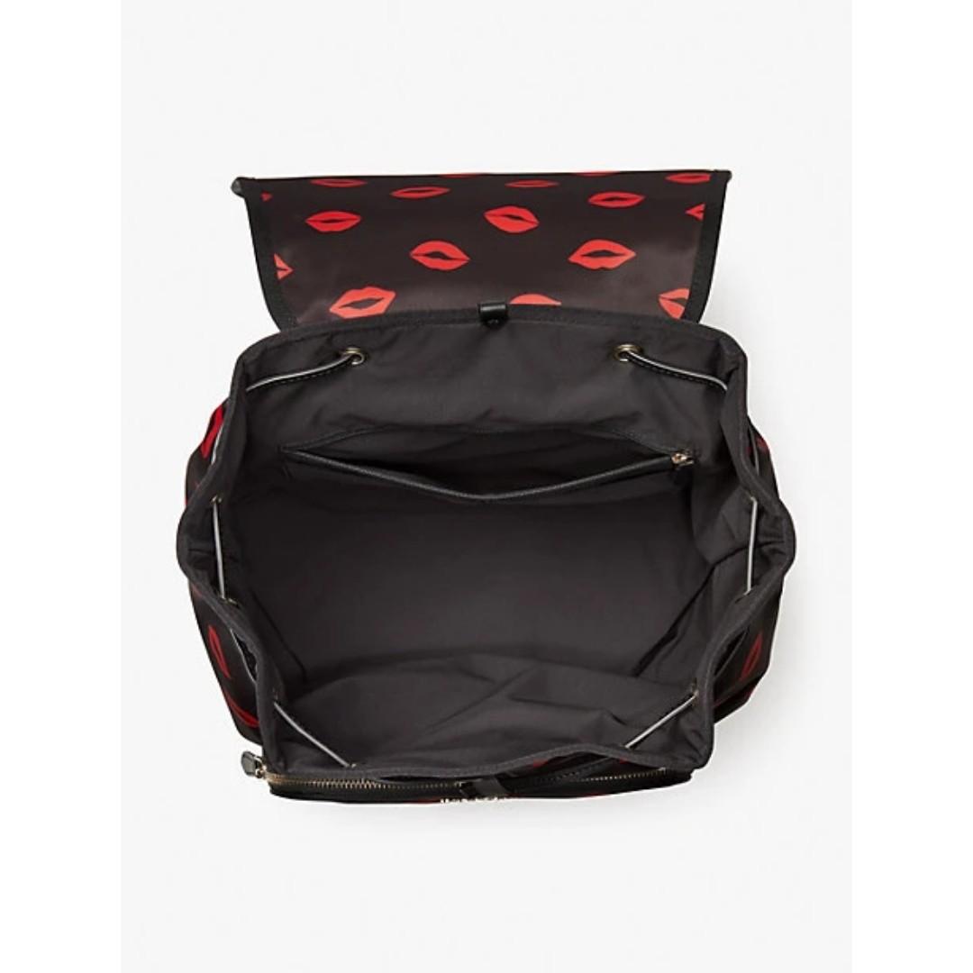 SALES Kate Spade The Little Better Sam Kisses Medium Backpack Black