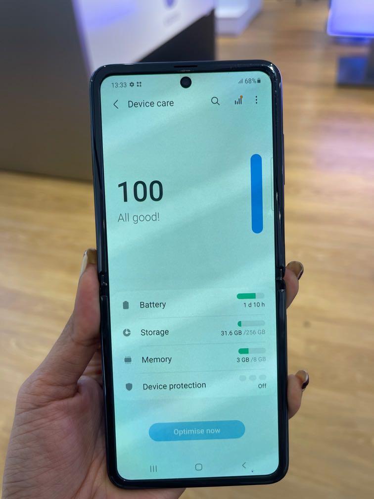 SAMSUNG Z FLIP 5G (8/256GB) (SCREEN GREEN) (ALL FUNCTIONS), Mobile
