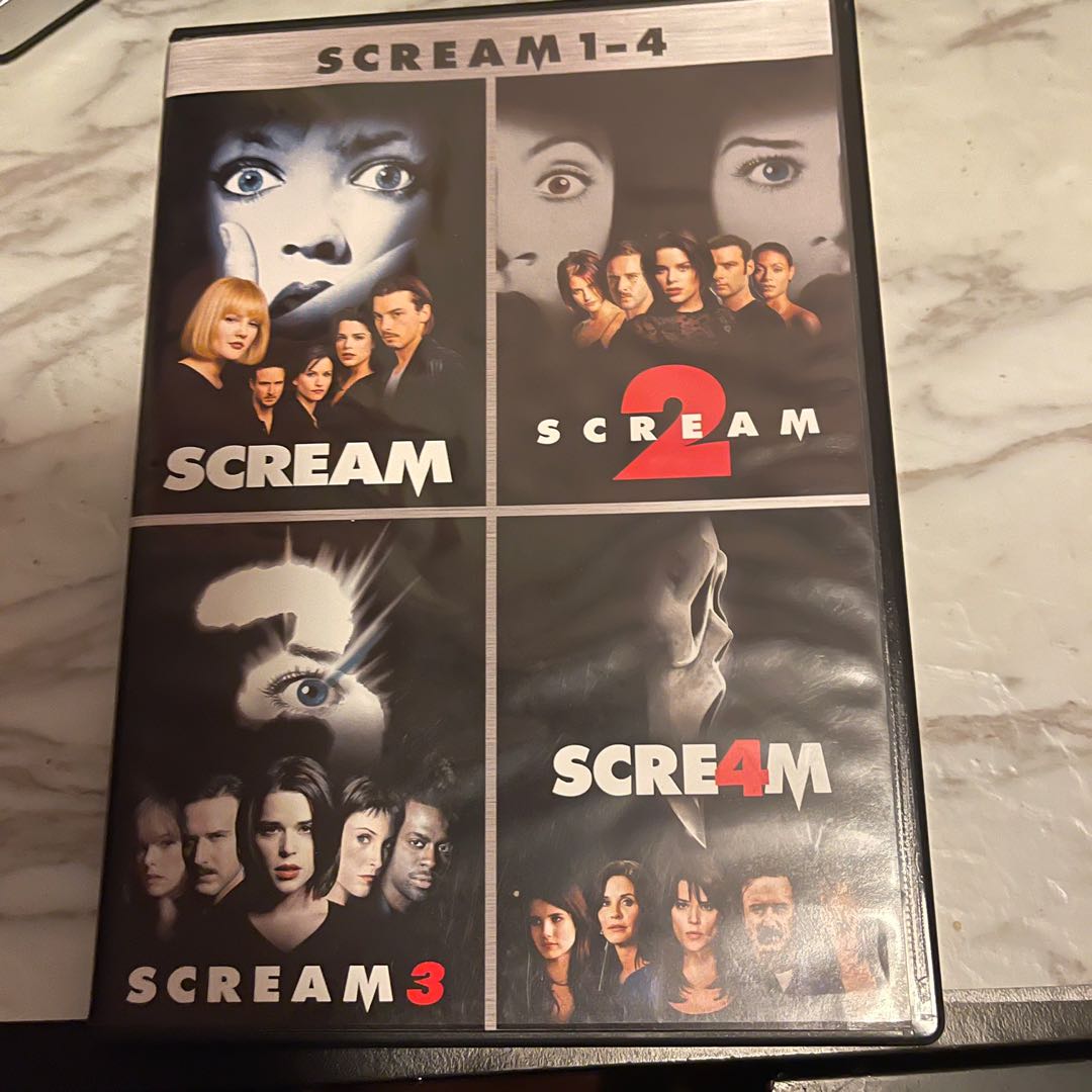 Scream 奪命狂呼1-4 DVD English Subtitle 英文字幕1 區, 興趣及遊戲 