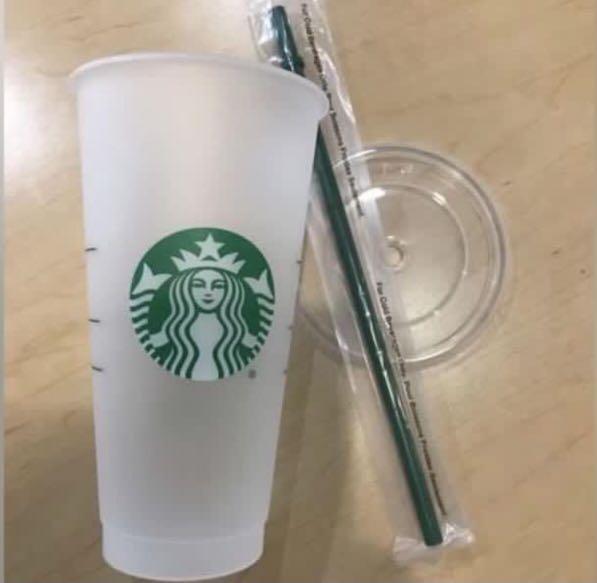 starbucks frosted reusable cup