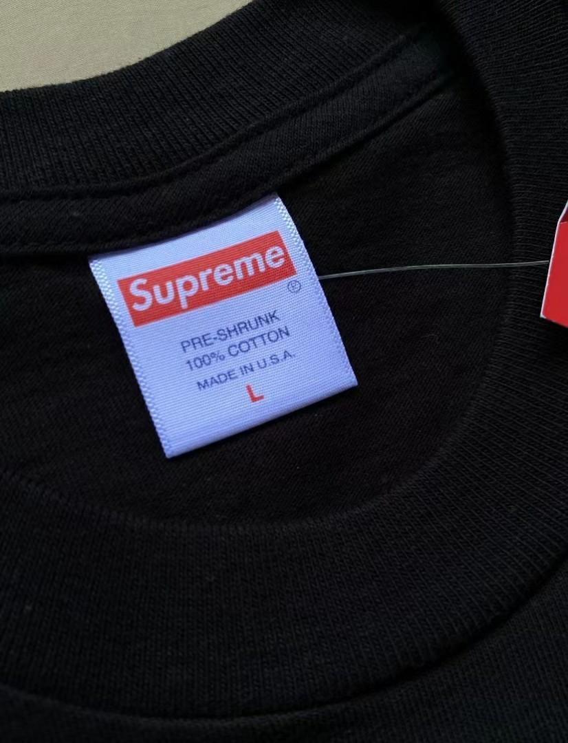 Supreme San Francisco Box Logo Tee Black, Men's Fashion, Tops