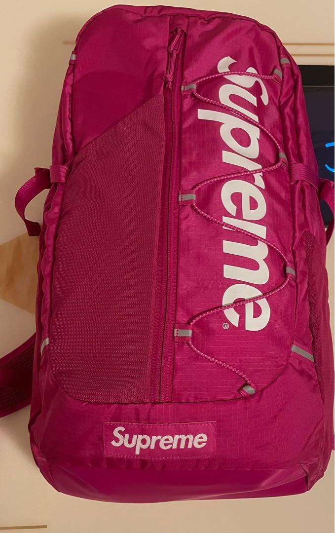 Supreme SS17 Backpack Pink, 名牌, 手袋及銀包- Carousell