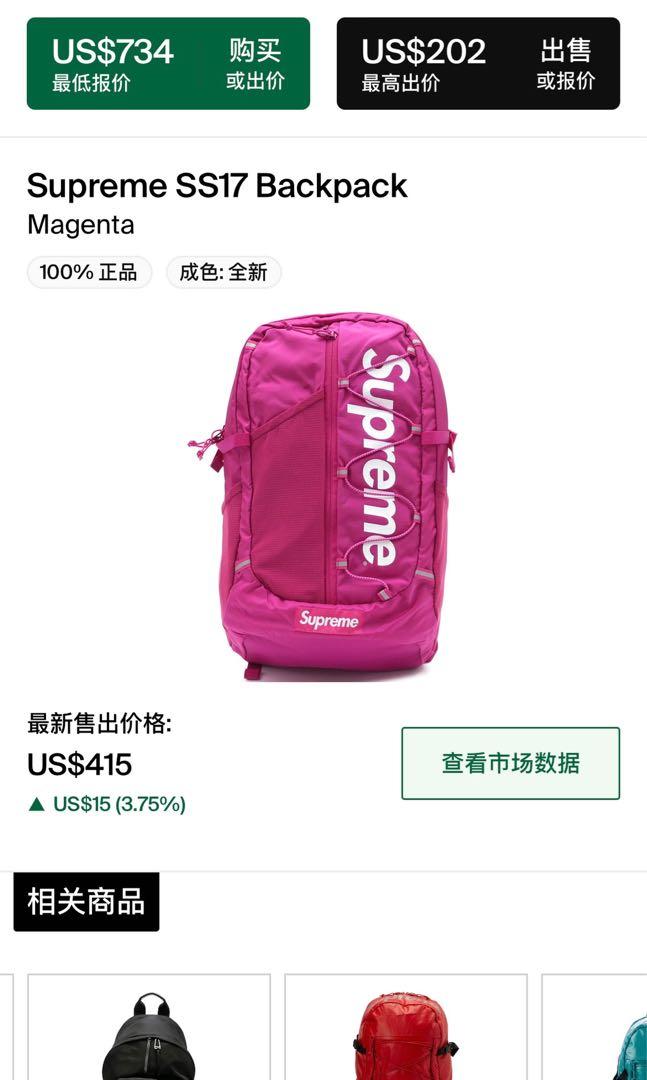 Supreme SS17 Backpack Magenta - SS17 - US