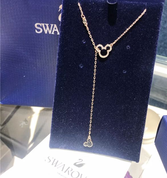 Swarovski sales mickey necklace
