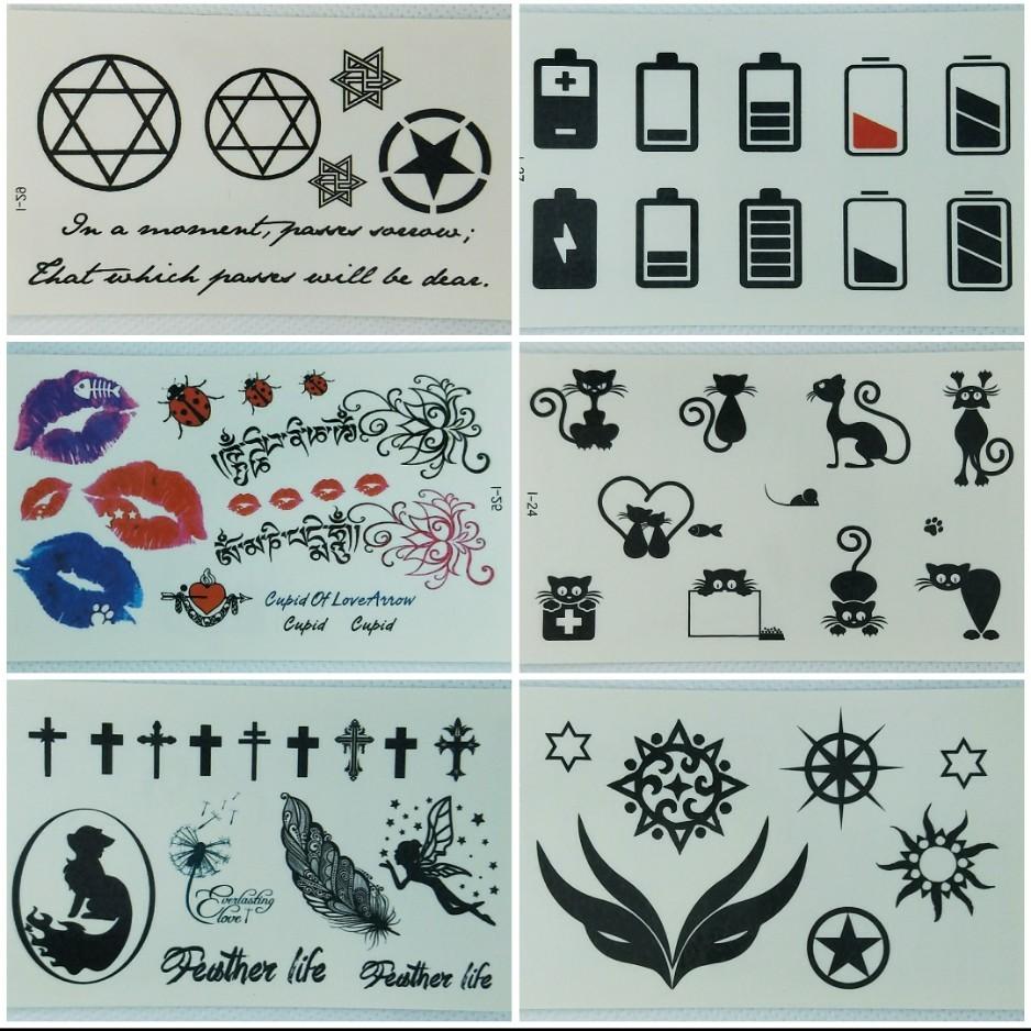 WATER Temporary Tattoos, Hobbies & Toys, Stationery & Craft, Art & Prints on Carousell