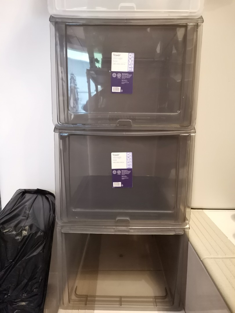 Tesco Shoe Storage Box, Furniture & Home Living, Home Improvement