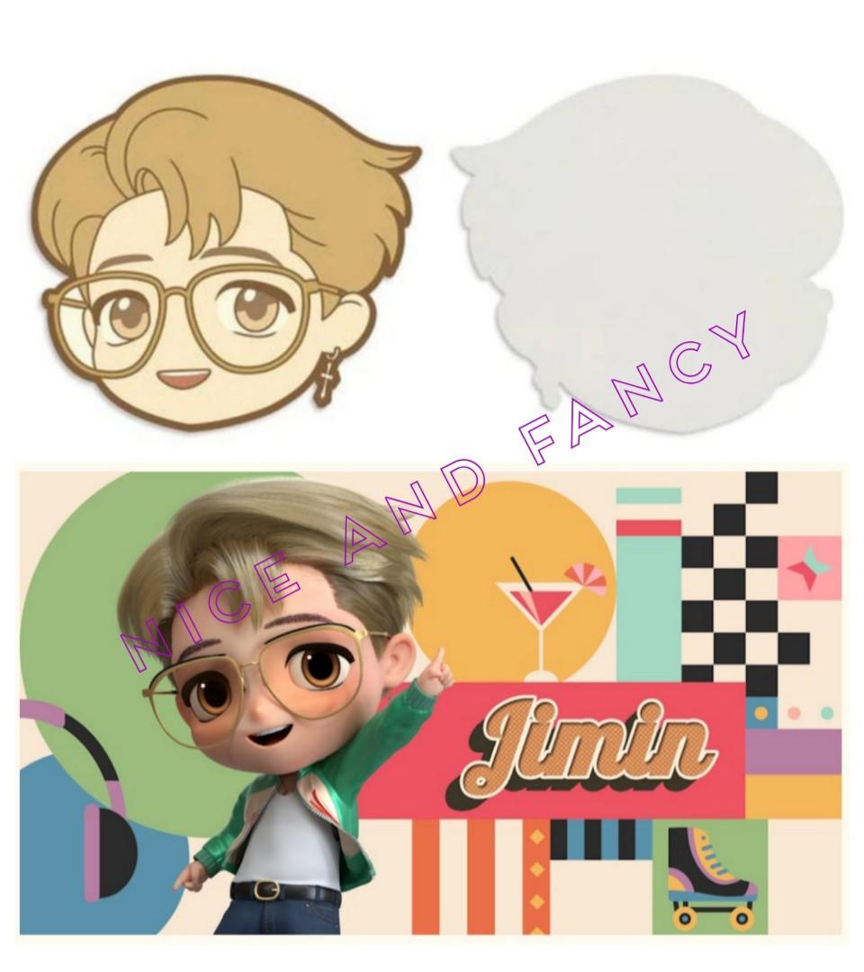Tiny Tan Jimin Dynamite Mouse Pad (Category: Mouse & Mousepads) located in Quezon City. Submitted by niceandfancy (Listing ID 1144204975, Image 2). Description: *A mouse pad with TinyTAN faces. It can double as a cute decorative item on your desk. *100% Authentic BTS Product *Material: PVC, Polyurethane *Size: 20 x 22cm.