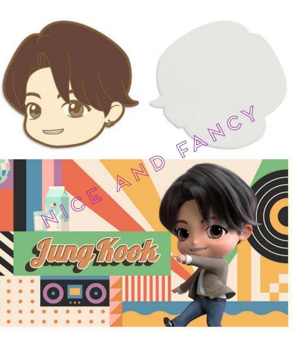 Tiny Tan Jungkook Dynamite Mouse Pad (Category: Mouse & Mousepads) located in Quezon City. Submitted by niceandfancy (Listing ID 1144202781, Image 2). Description: *A mouse pad with TinyTAN faces. It can double as a cute decorative item on your desk. *100% Authentic BTS Product *Material: PVC, Polyurethane *Size: 20 x 22cm.