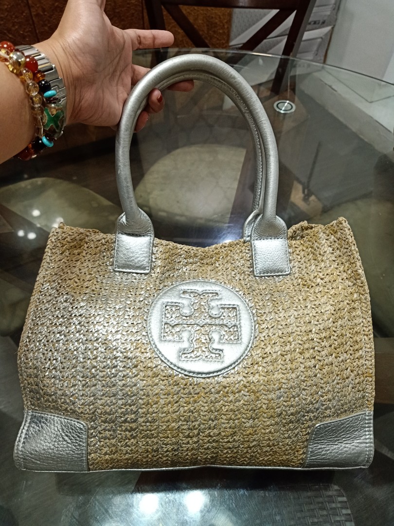 tory burch ella metallic straw tote Hi Tech Services