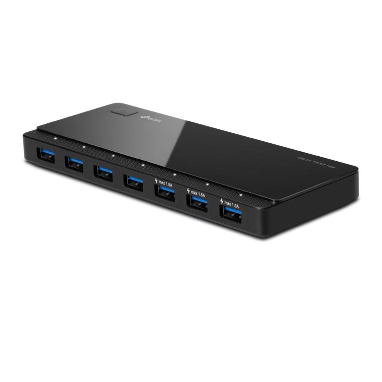 Tplink UH700 USB 3.0 7-Port Hub (Category: Networking) located in Manila. Submitted by sdfsolutions (Listing ID 1074609331, Image 1). Description: USB 3.0 ports offer transfer speeds of up to 5Gbps, 10 times faster than standard USB 2.0 The 7 data transfer ports mean you don't have to switch between devices *Note: Does not require drivers for Windows 10/ 8.1 / 8 / 7 / Vista / XP or Mac OS X and Linux systems. Backward compatible with USB 2.0/1.1 