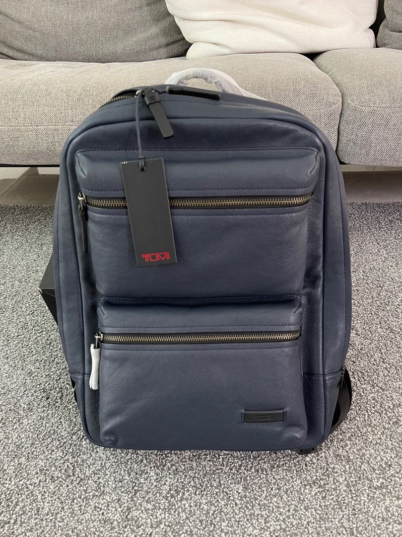 Tumi Leather Backpack Brand New, Men's Fashion, Bags, Backpacks on