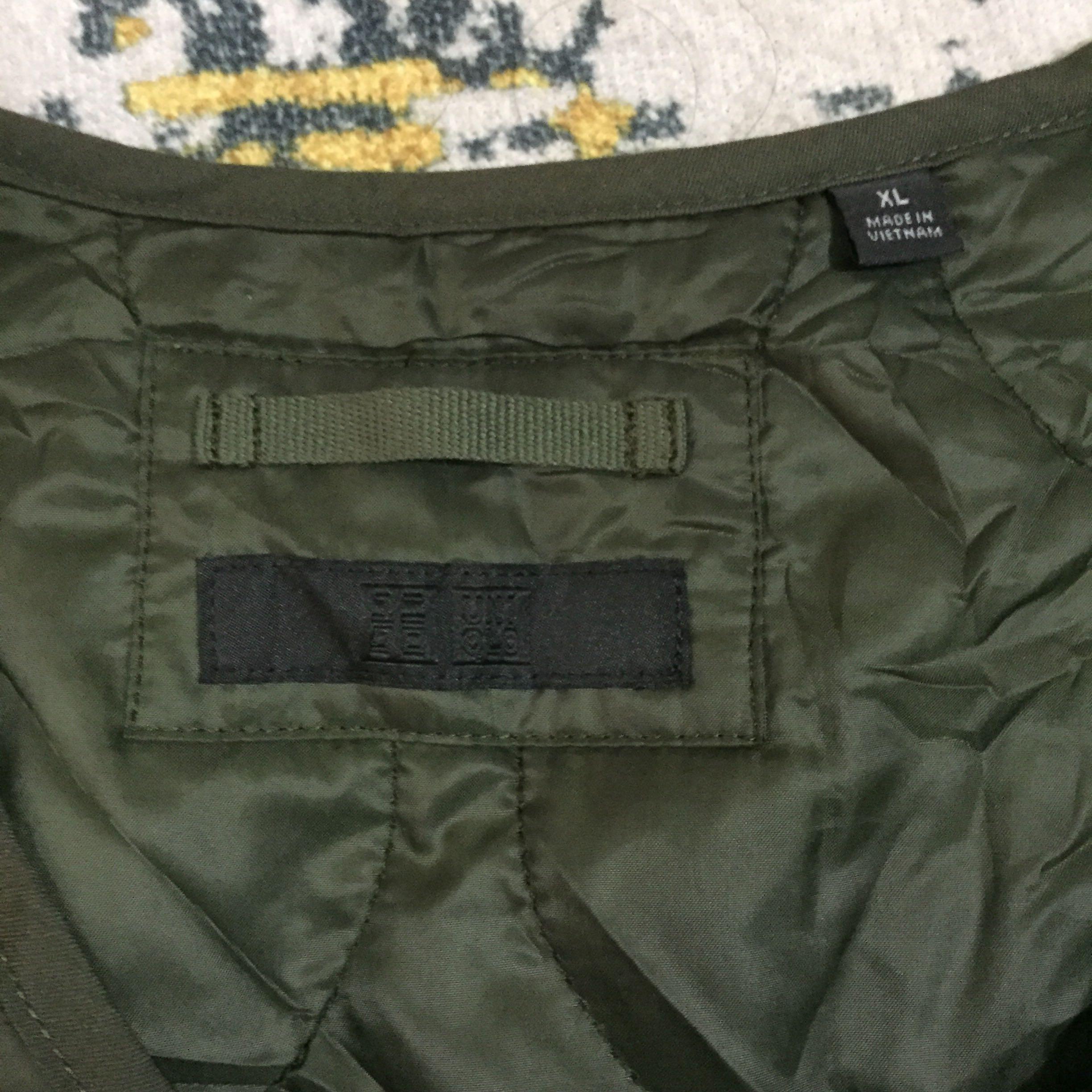 UNIQLO US ARMY MILITARY M65 FIELD JACKET QUILTED COAT LINER, Men's