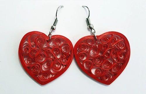 Unique Quilling Art Earrings