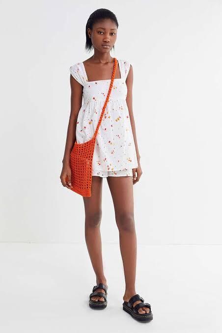 Urban outfitters white top romper