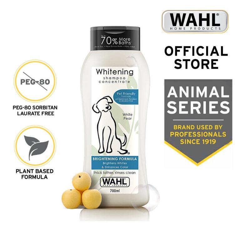 Wahl Whitening Pet Shampoo Concentrate 700ml Pet friendly formula, pH