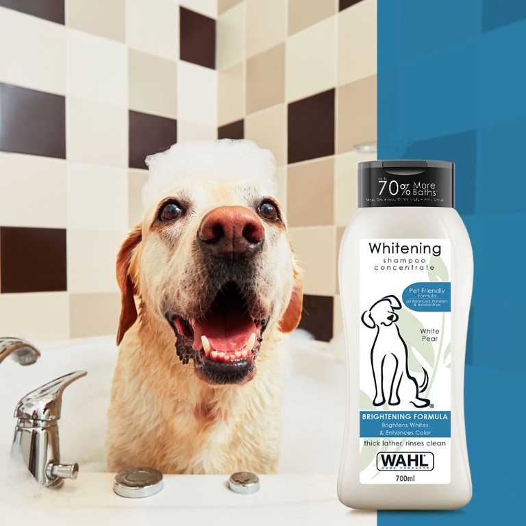 Wahl Whitening Pet Shampoo Concentrate 700ml Pet friendly formula, pH