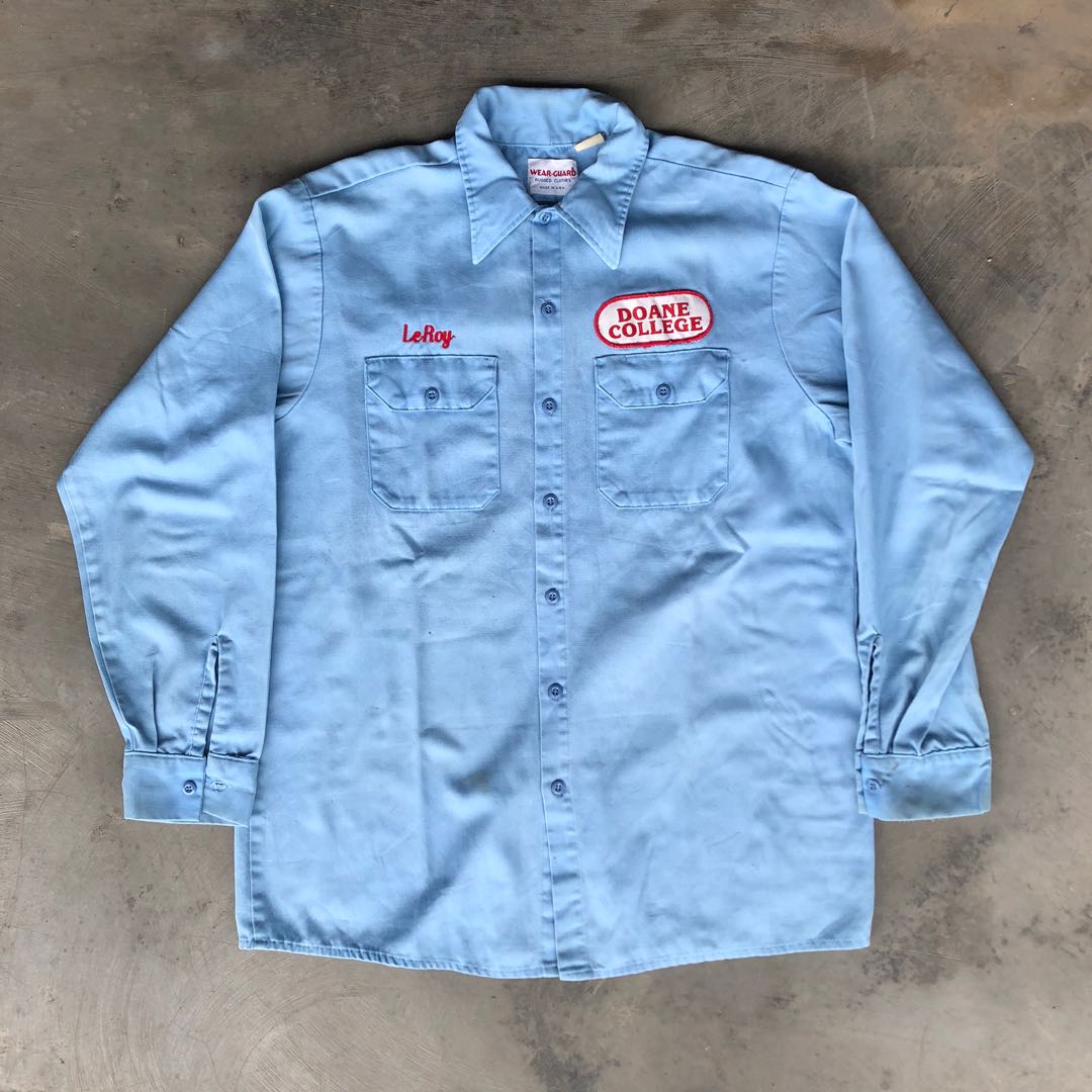 Workshirt Vintage Wear Guard, Fesyen 