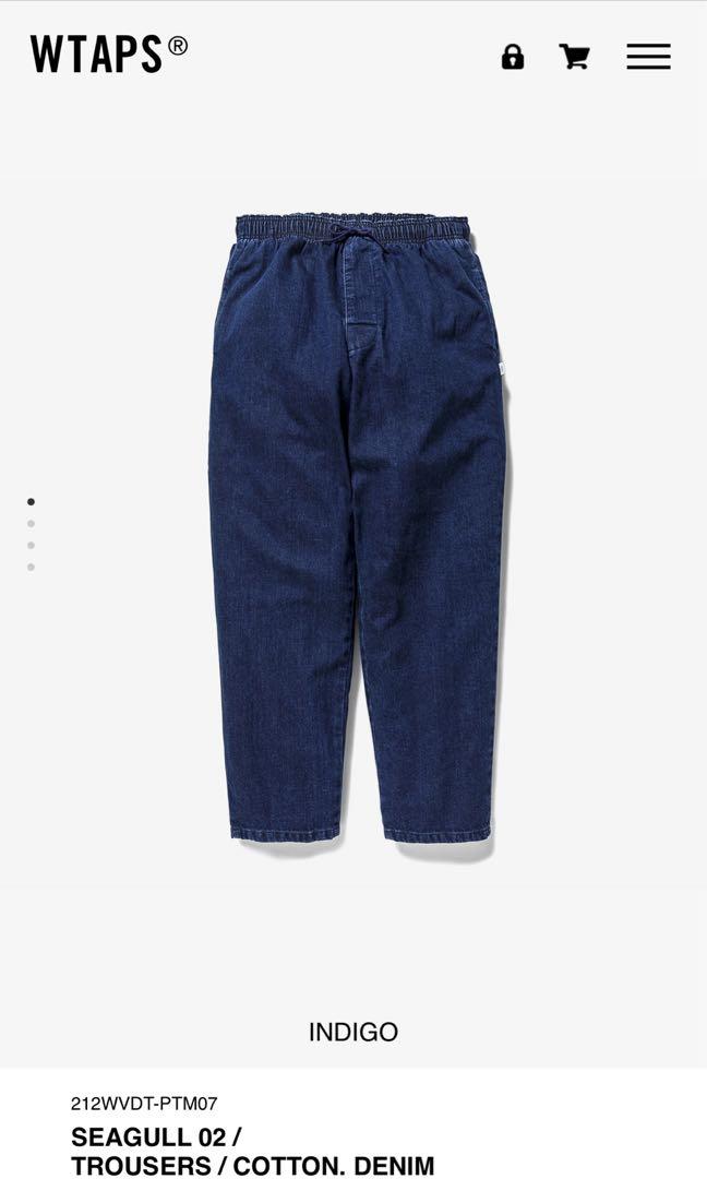 最安値挑戦 02 WTAPS SEAGULL TROUSERS INDIGO- M- 22AW 02 TROUSERS ...