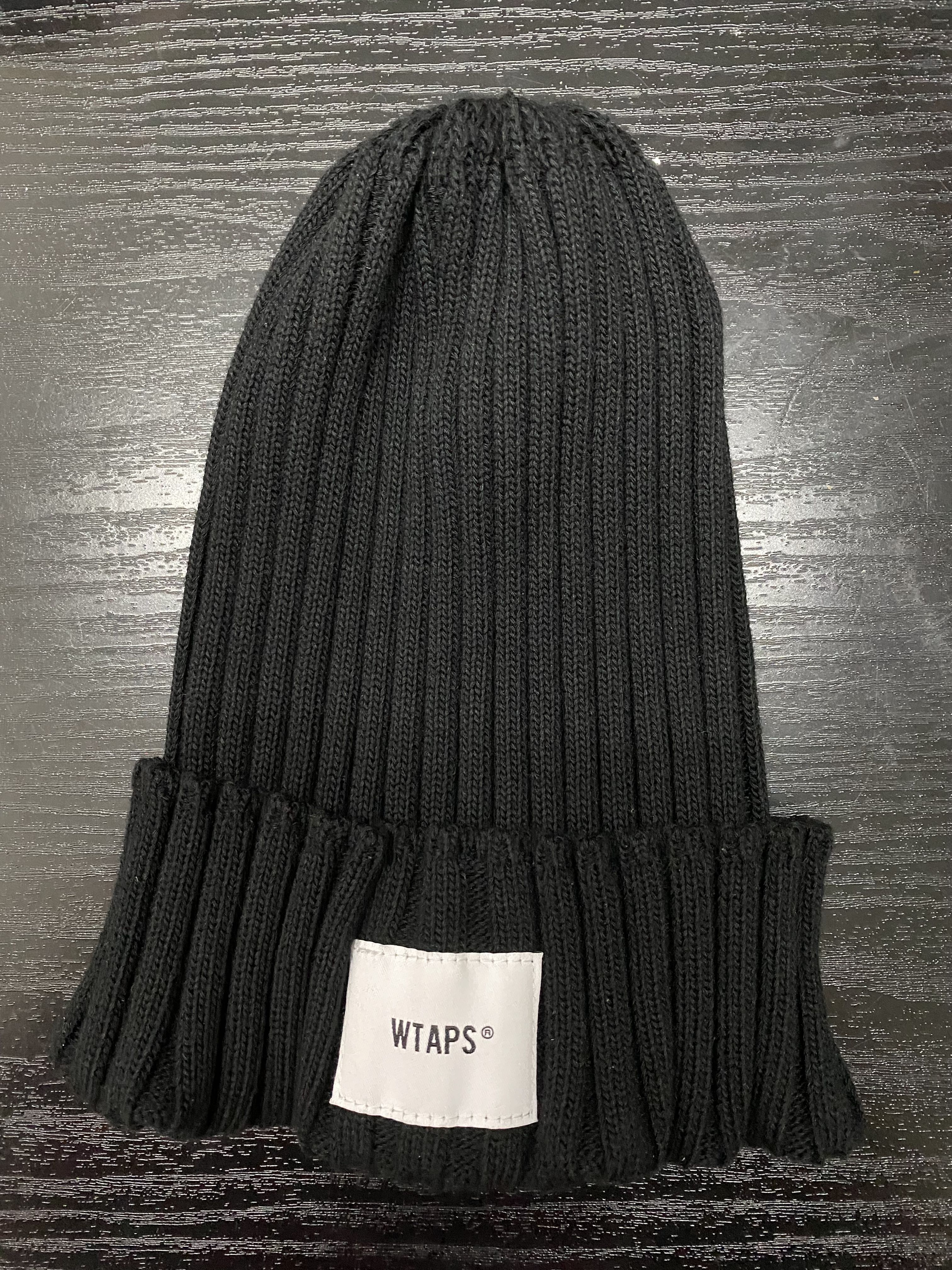 Wtaps black beanie 04 黑色冷帽, 男裝, 手錶及配件, 棒球帽、帽