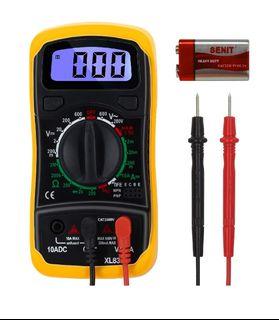 ZYL-YL Precise Instrument VC837 Digital Multimeter NCV Function DMM RMS 3 5/6 Auto Range Capacitance Resistance Frequency Duty Cycle Data Retention 6000 Count Multi Tester 
