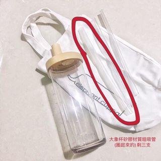 全新🌈大象杯二代720ml 矽膠粗吸管 波霸吸管 環保吸管♻️🧋環保提袋 帆布提袋 微熱山丘提袋 二手星座防水提袋