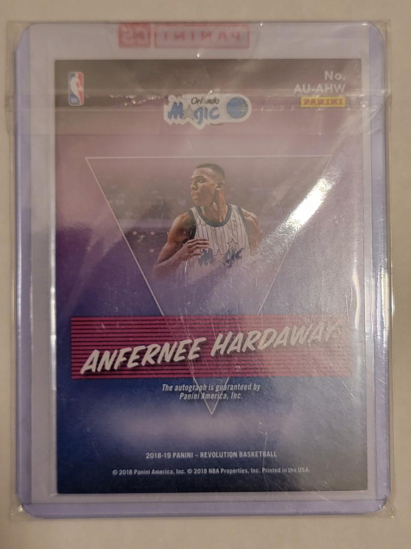 原裝封口Anfernee Hardaway 2018-19 Panini Revolution On Card Auto 