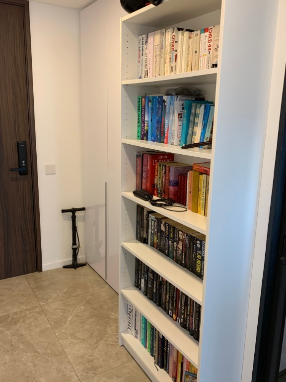 * Tall white bookcase good condition *, Furniture & Home Living