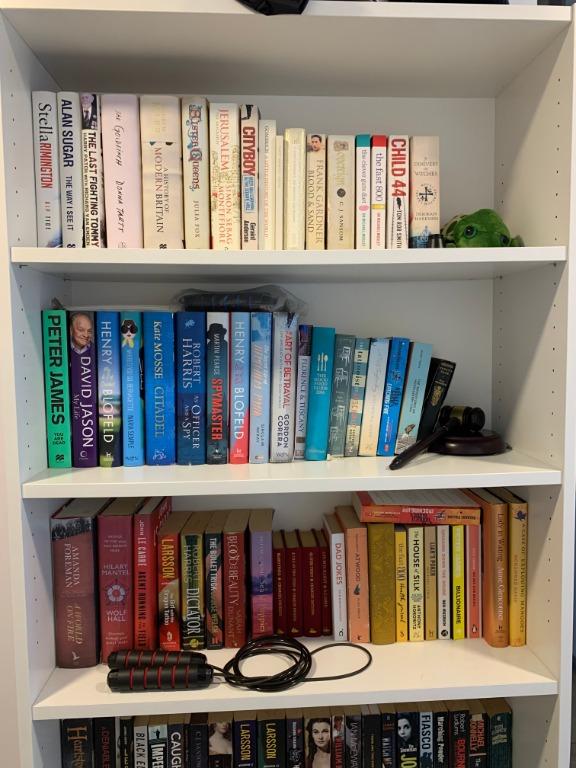 * Tall white bookcase good condition *, Furniture & Home Living