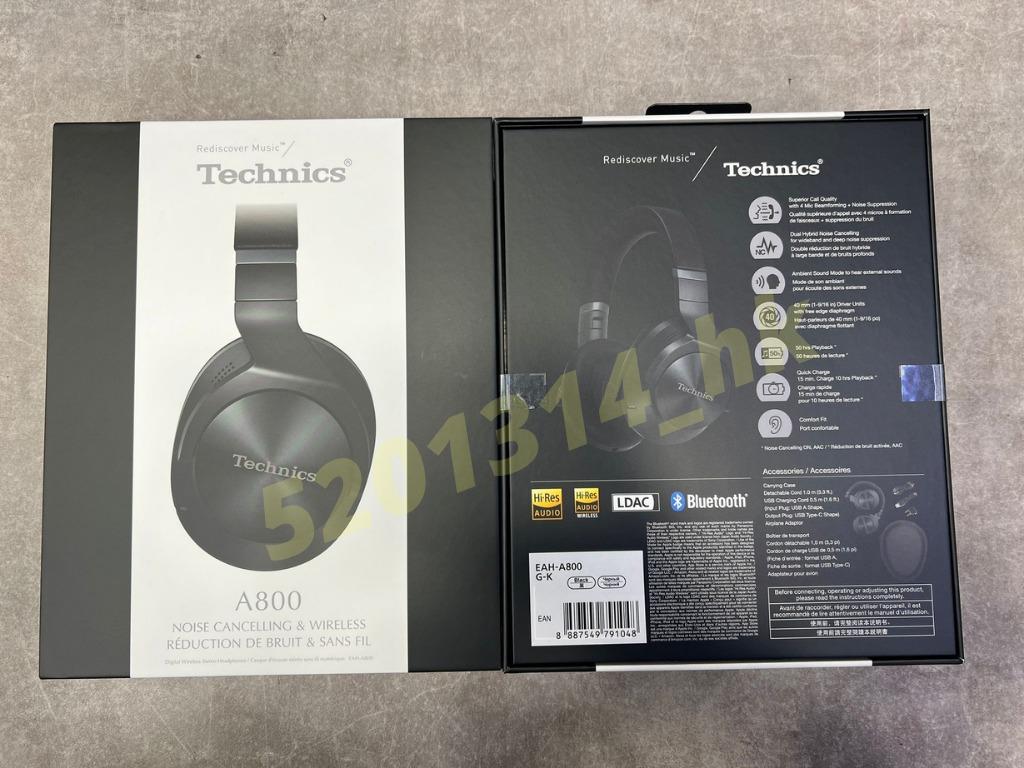 全新行貨門市現貨 Technics Anc頭戴式降噪藍牙耳機eah A800 音響器材 頭戴式 罩耳式耳機 Carousell