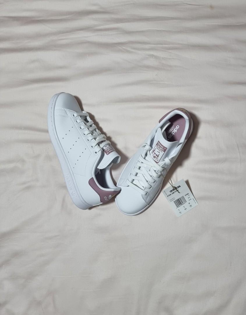 Adidas Stan Smith White Pink Gold Women Size EUR 38 UK 5 US 7 Nike Flyknit Racer Air max air Jordans air force Nmd Ultra boost yeezy