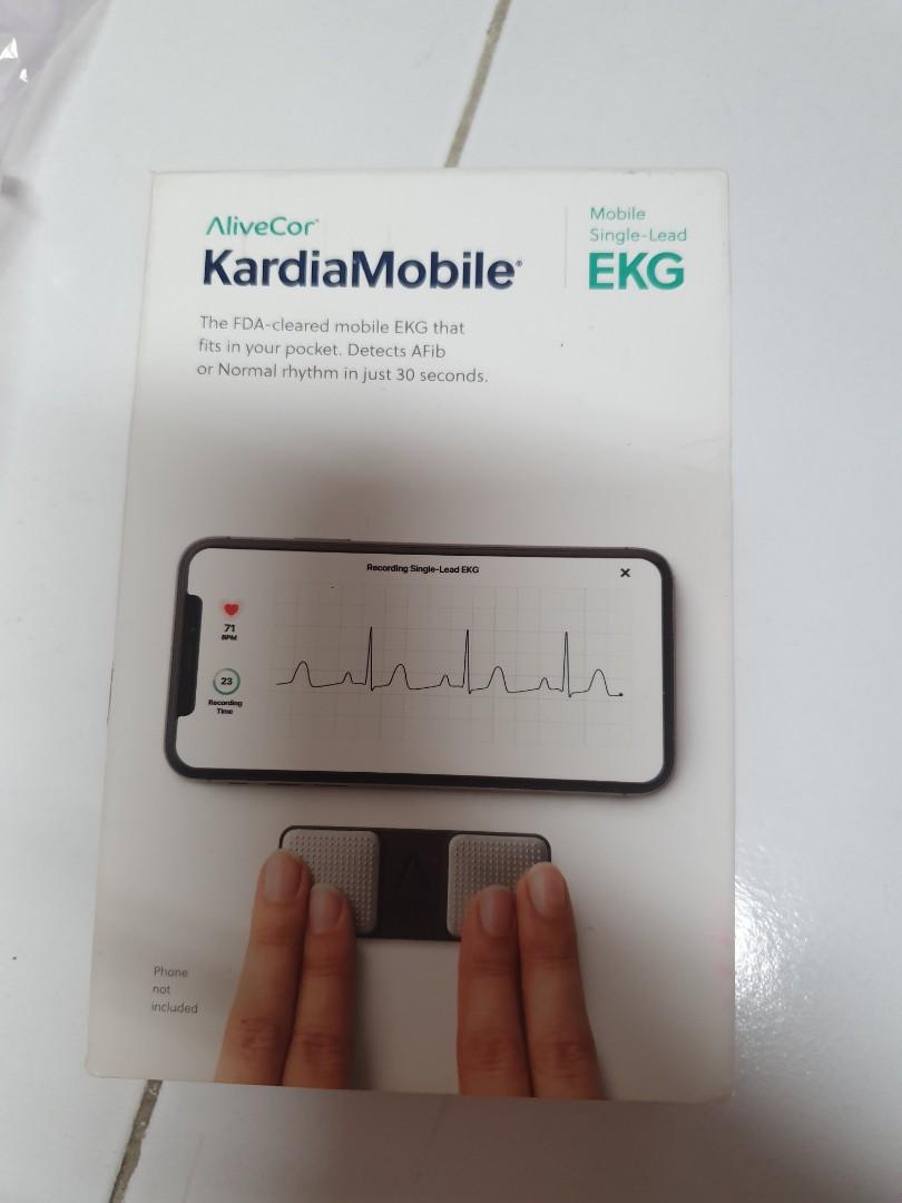 AliveCor Kardiamobile kardia ECG EKG heart monitor, Health & Nutrition