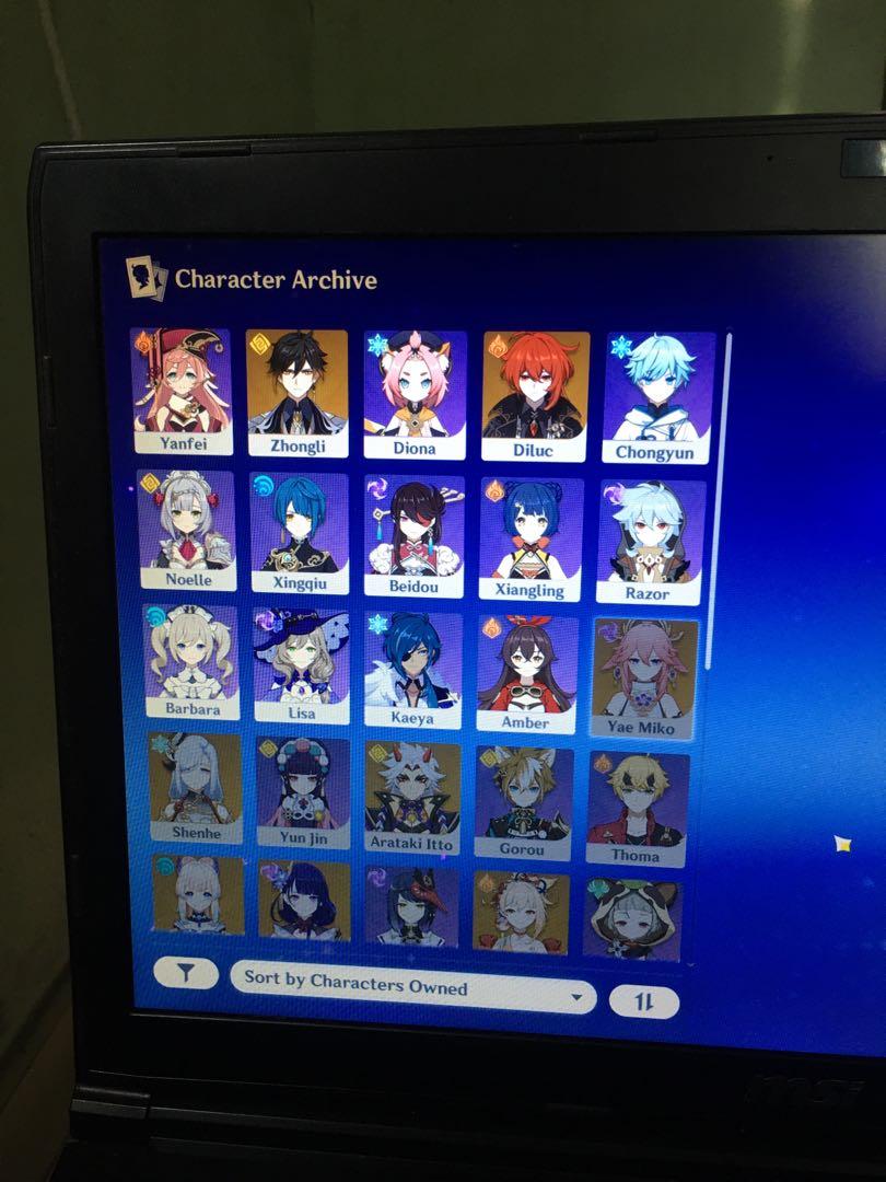 AR21 Genshin Impact Account, Video Gaming, Gaming Accessories, Game