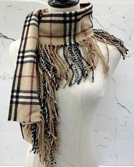 Authentic Burberry Cashmere muffler scarf