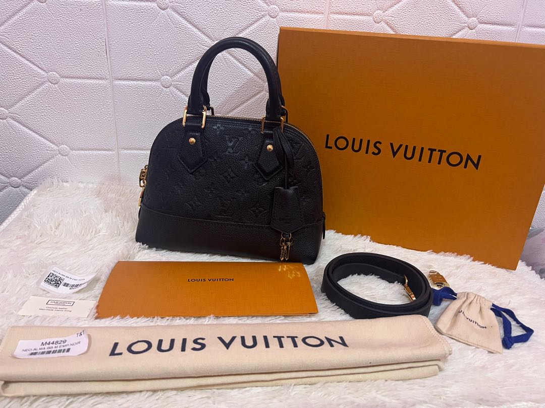 Louis Vuitton Monogram Empreinte Leather Neo Alma BB M44829-black