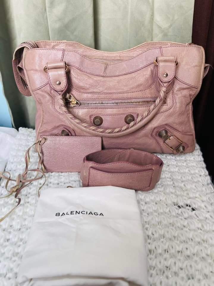 balenciaga city rose