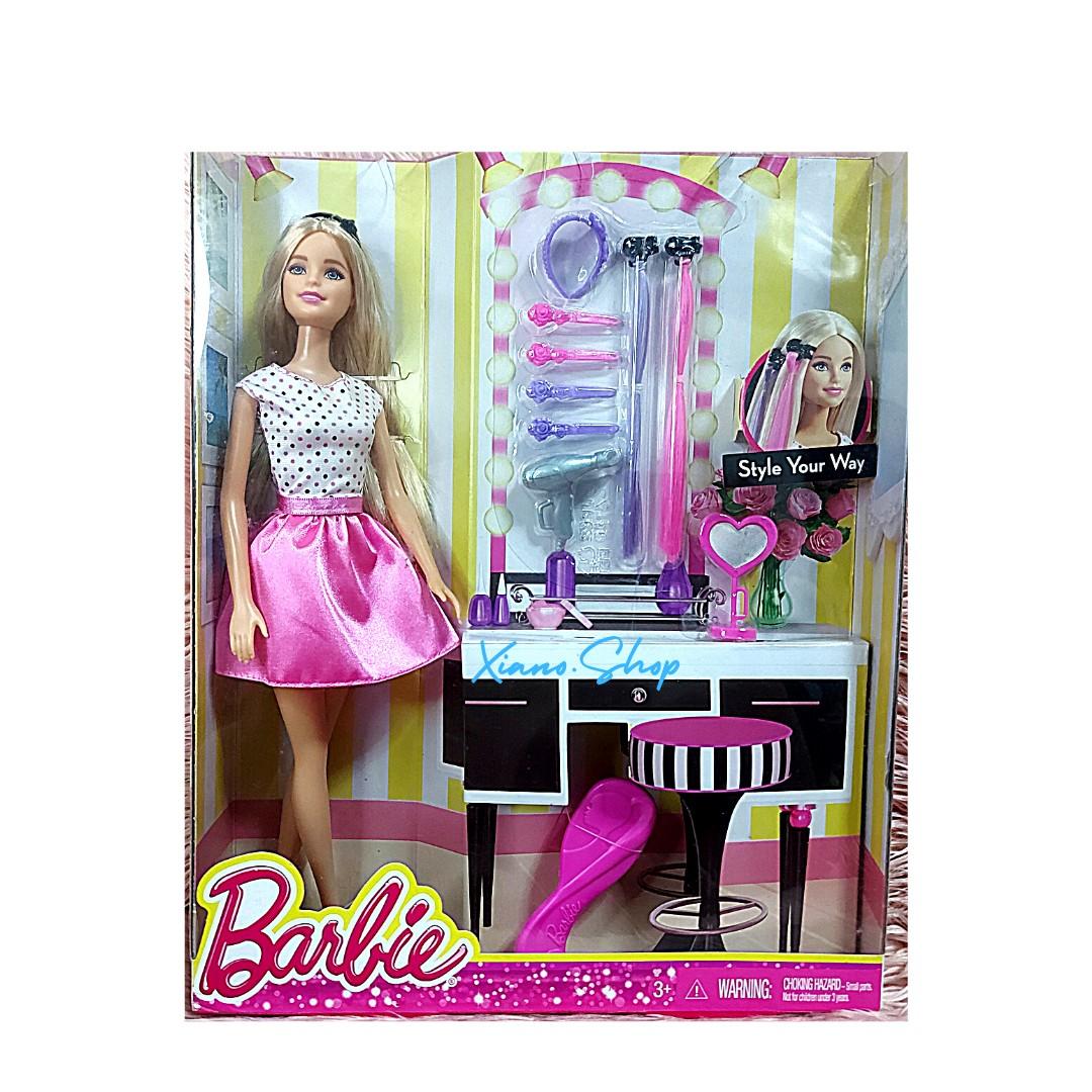 Barbie Hair Styling Doll Playset 2015, Hobbies & Toys, Toys & Games on Carousell Barbie Hair Styling Doll Playset 2015, Hobbies & Toys, Toys & Games on Carousell