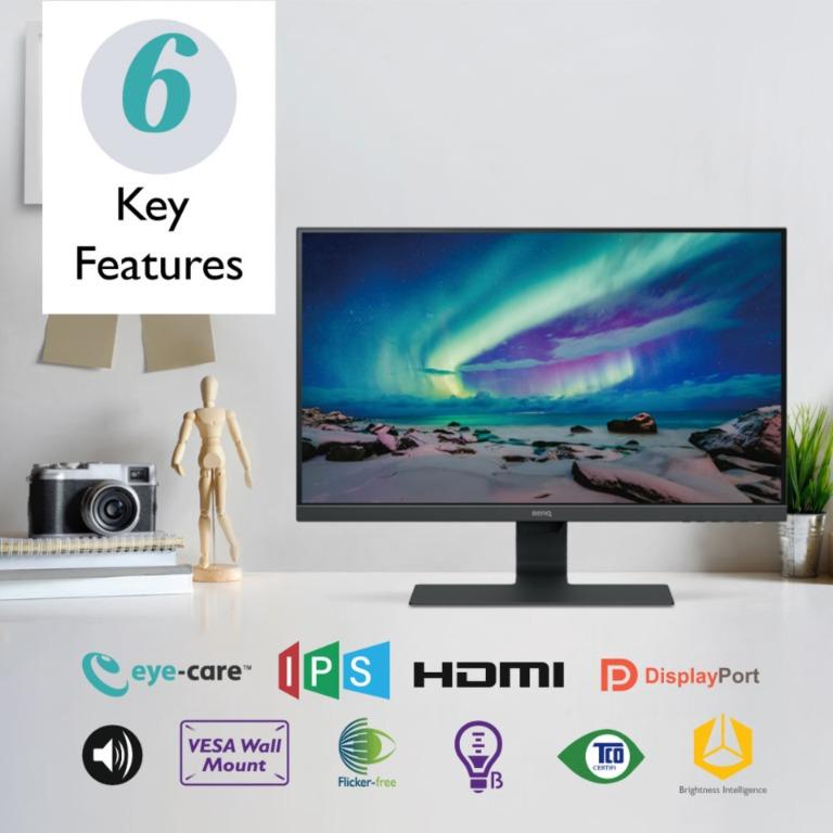 BenQ GW2480 Best Monitor for Home IPS Parts Tech, and & Care Eye Brightness Computers Accessories, Monitor, on & Carousell Screens Learning Working at Monitor inch Technology Intelligence 24