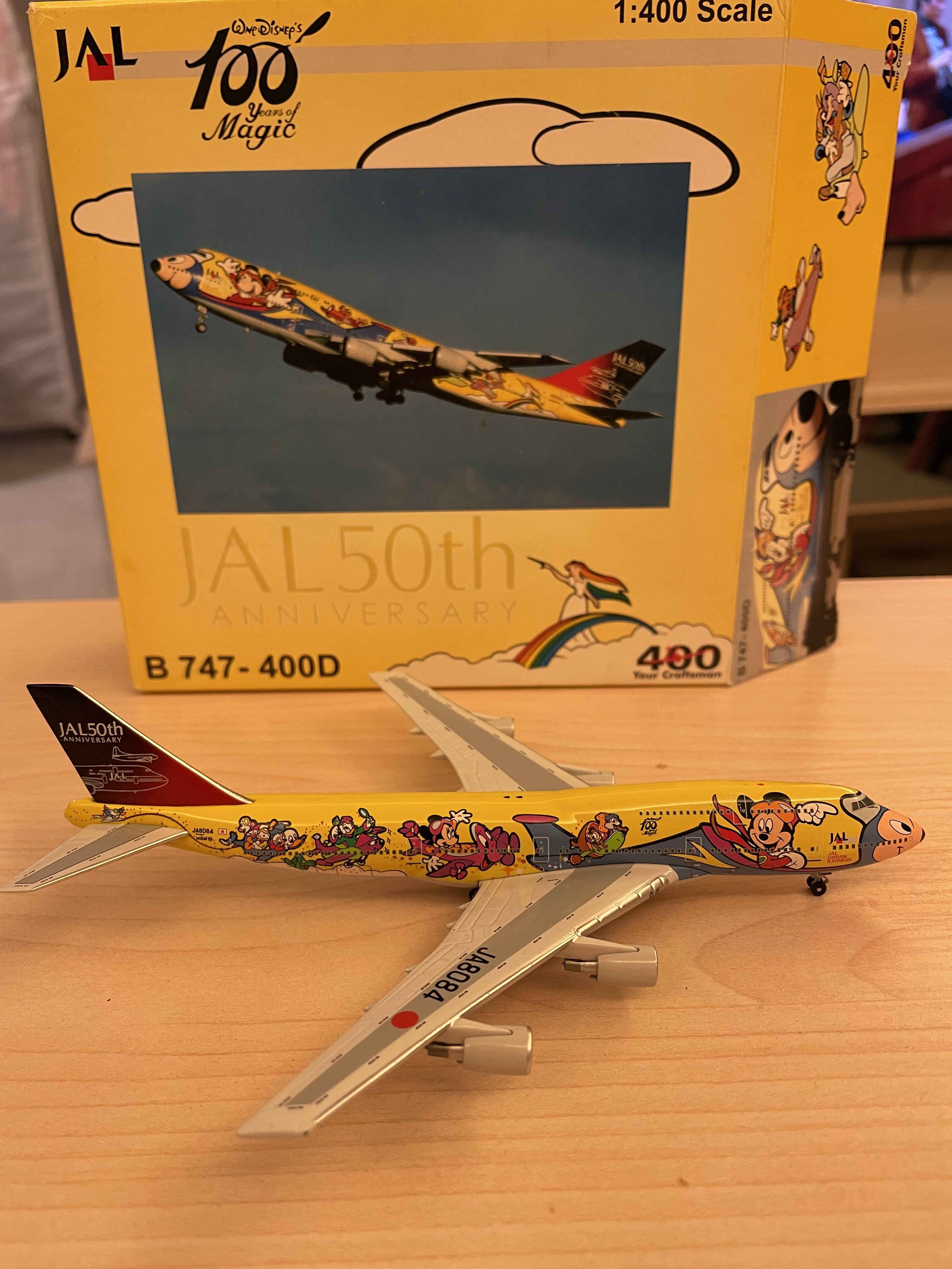 Bigbird 1:400 JAL Japan Airlines 迪士尼#6 Disney B747-400D 