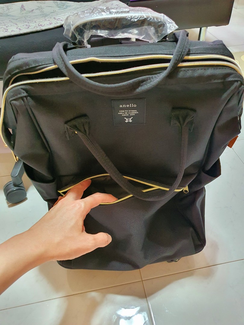 54 OFF Brand New Anello Trolley 2in1 Luggage and Backpack, Hobbies