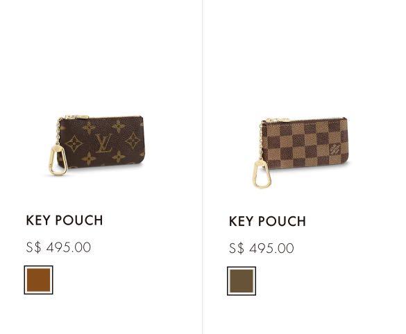 BNIB Louis Vuitton Key Pouch Monogram, Damier Azur, Damier Ebene, Luxury,  Bags & Wallets on Carousell