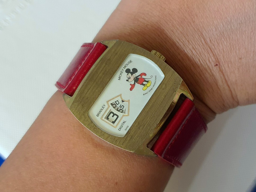 Bradley time mickey mouse clearance watch