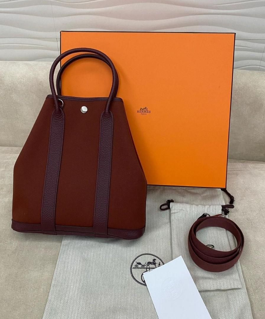 Garden file leather tote Hermès Beige in Leather - 32860322