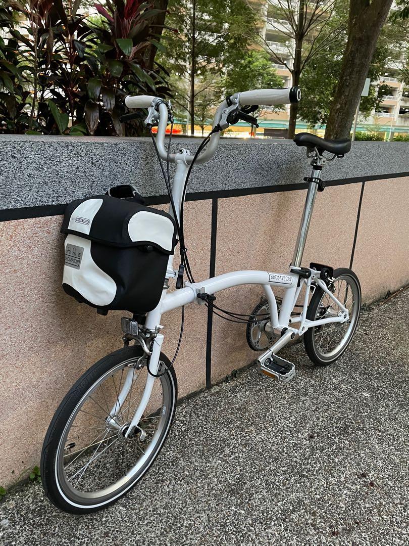 Brompton M6E Pure White Mini O bag