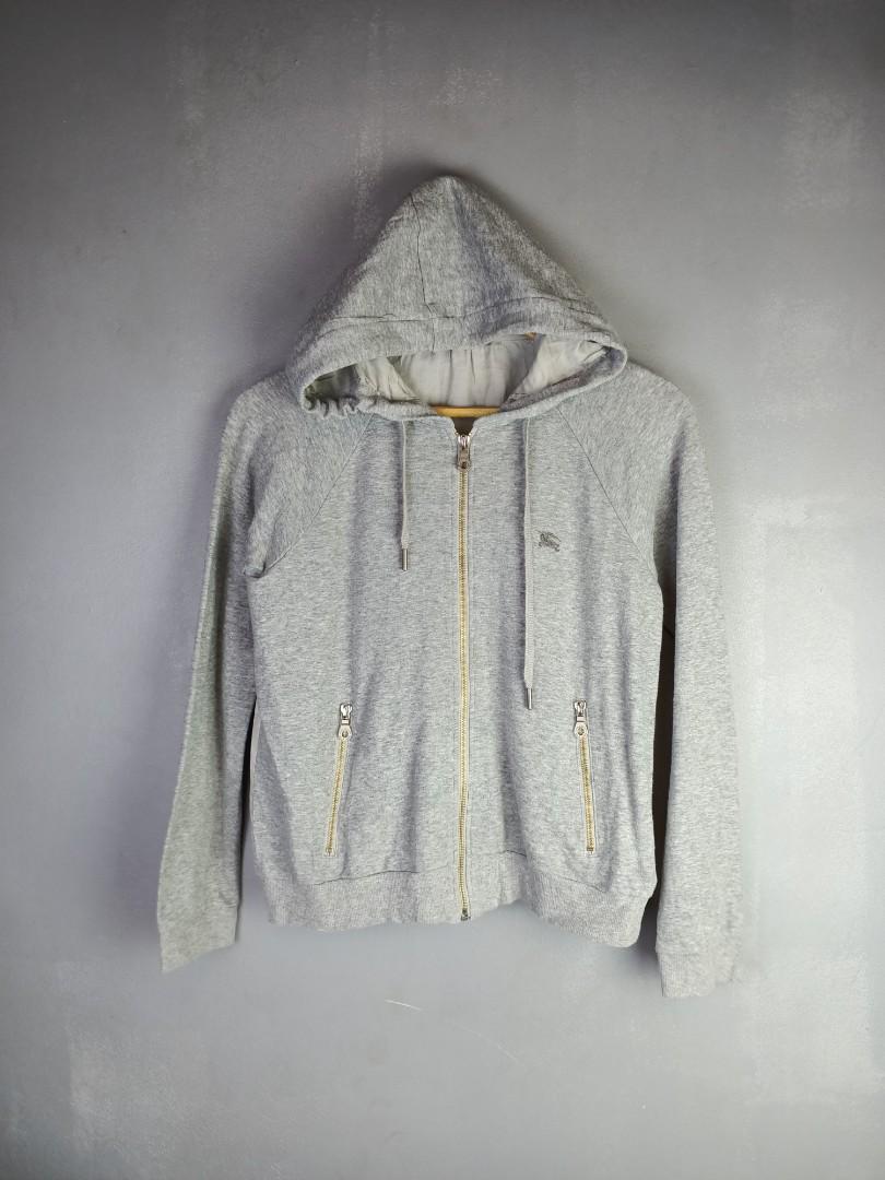 Burberry hoodie womens silver 2025