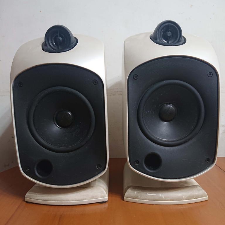 英國B&W LM1 書架喇叭白色一對鸚鵡頭高音White Bookshelf Speakers