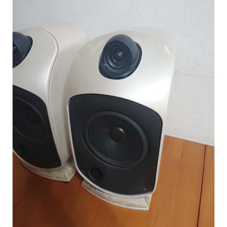 英國B&W LM1 書架喇叭白色一對鸚鵡頭高音White Bookshelf Speakers