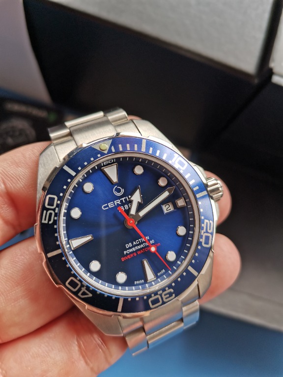 Certina ds action discount diver powermatic 80 blue