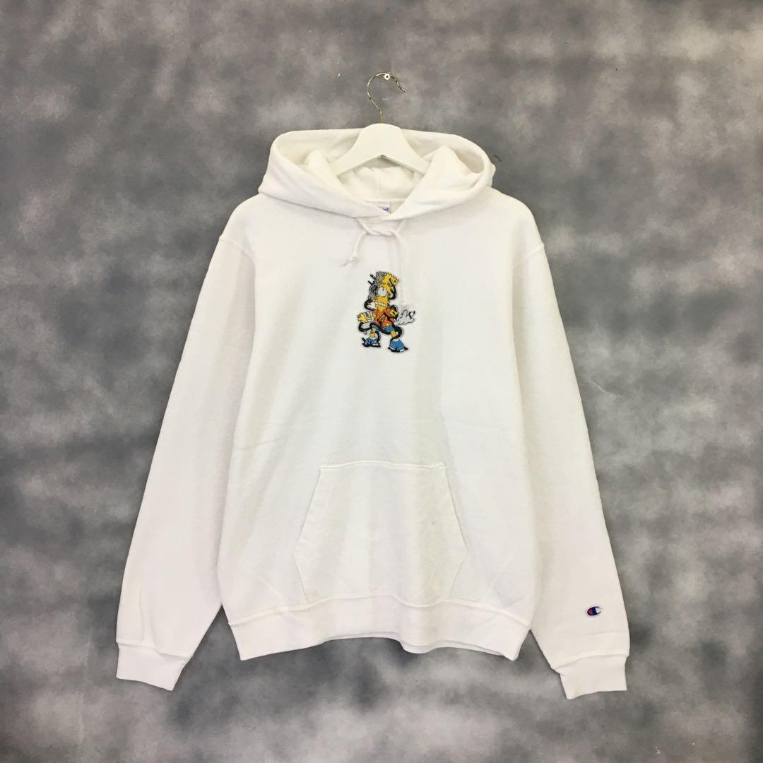 Champion x Bart Simpson Hoodie Men s Fashion Tops Sets