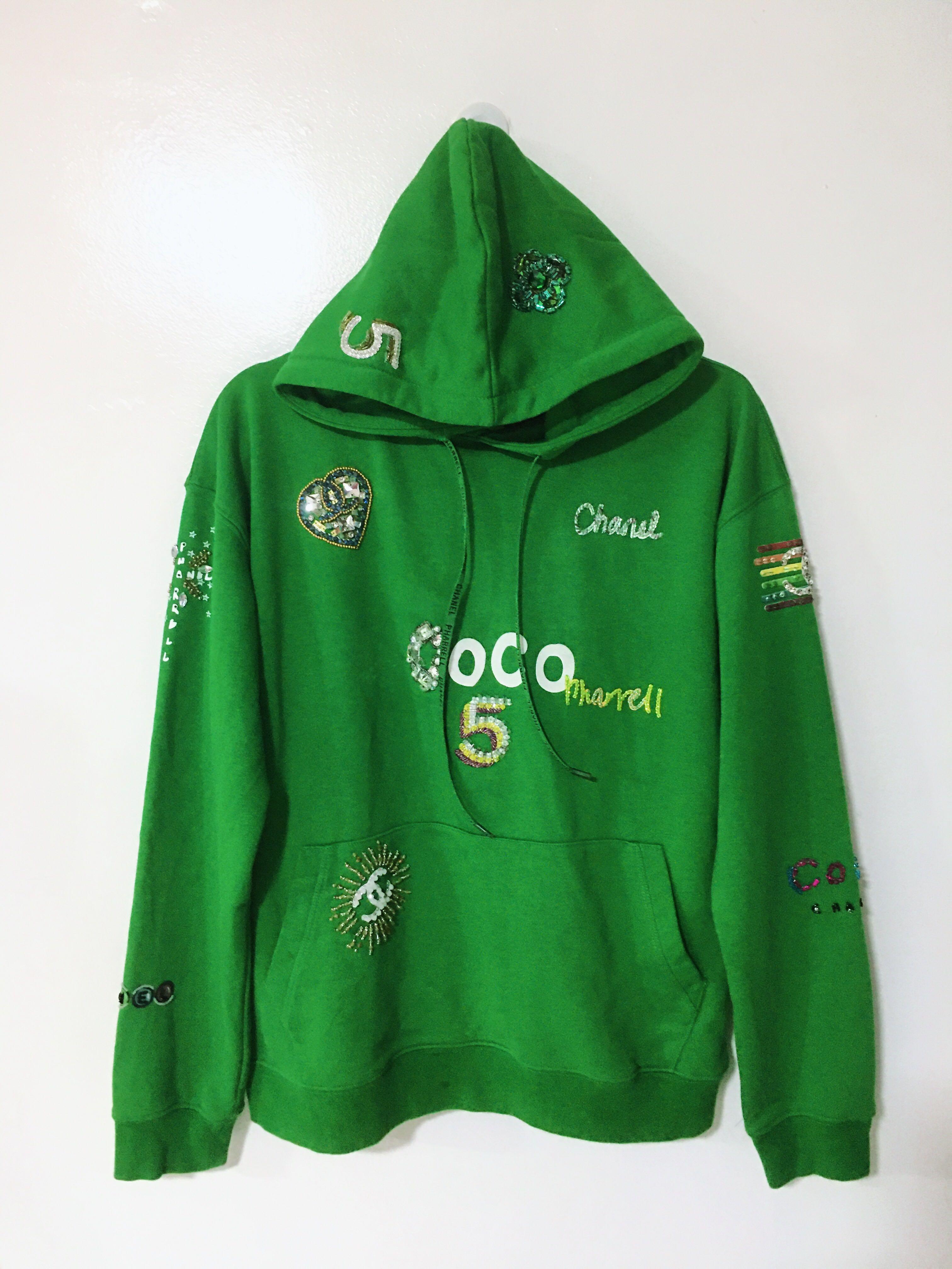 Green chanel sweatshirt sales